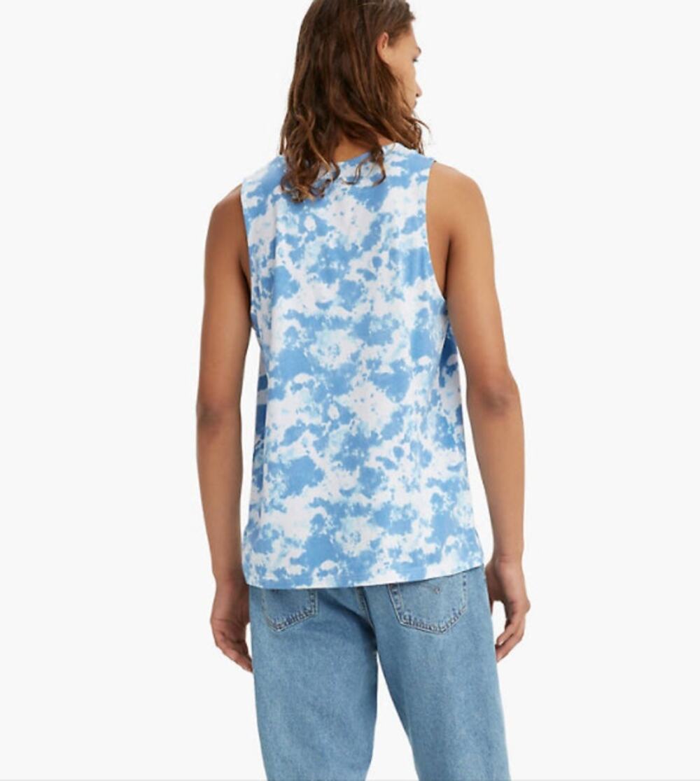 LEVI'S Men's Algoson Revised Crystal Blue Tank T-shirt - Size XL